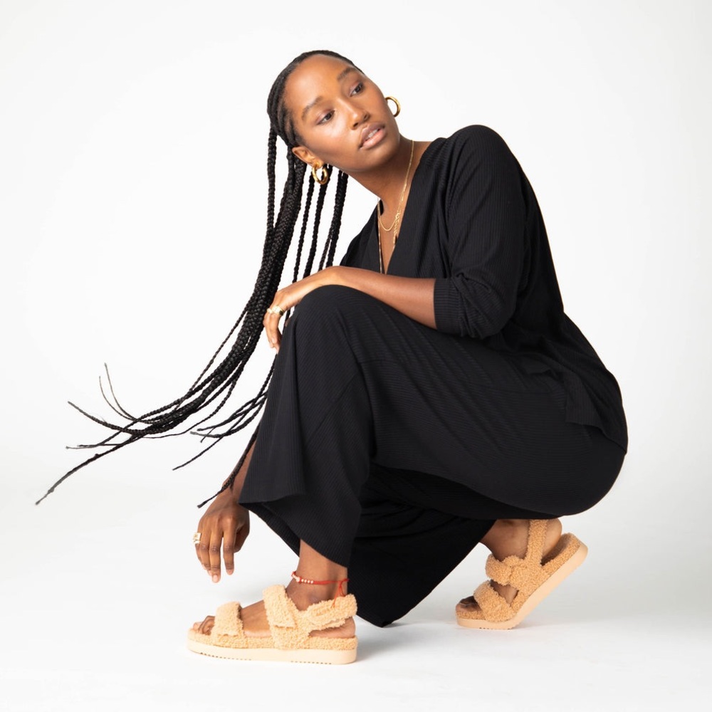 Black Sidia lounge set, Sidia top and palazzo pants